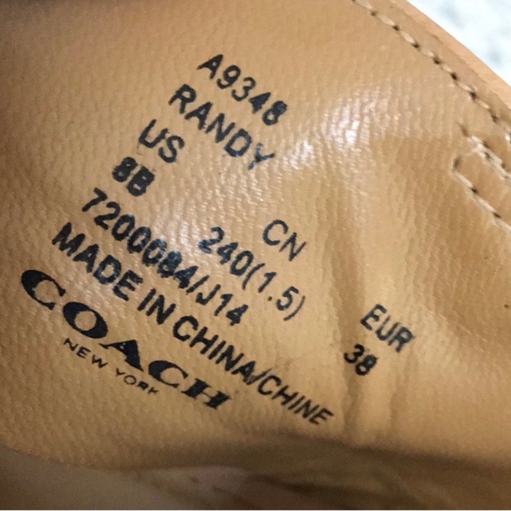 Coach Randy Leather Wedge Sandal - Picture 15 of 16